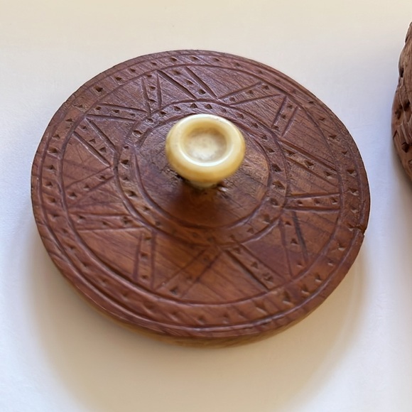 Swedish bentwood round box Scandinavian Svepask birch bark Näver - Picture 7 of 12